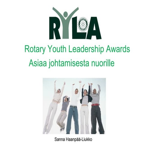Ryla esittely nuorille 2011