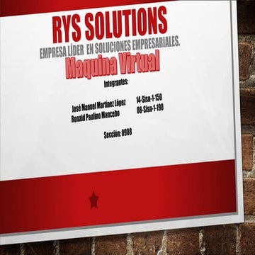 Maquina virtual (RYS SOLUTIONS)