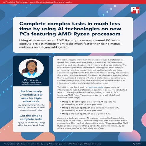 Complete complex tasks in much less time by using AI technologies on ...