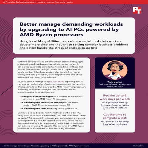 Better manage demanding workloads by upgrading to AI PCs powered by AMD ...