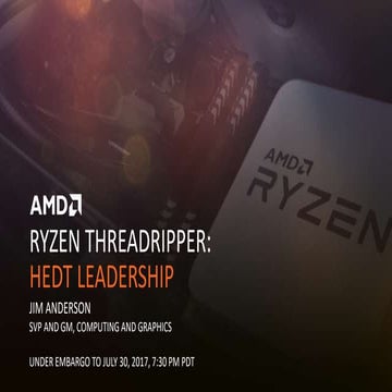 AMD Ryzen Threadripper in Techday
