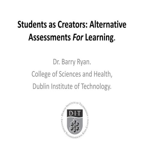 VICE PHEC 2014 Assessments for Learning