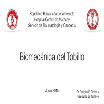 Biomecánica del tobillo
