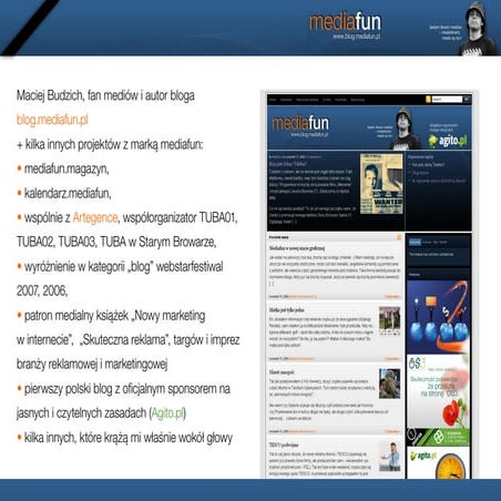 Maciek Budzich blog.mediafun.pl Xraii #1 Prześwietlanie Blogosfery