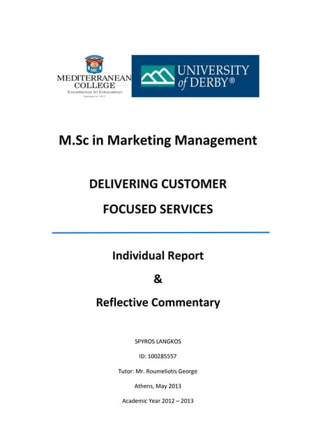The servuction model and the analysis in the workplace | DOCX