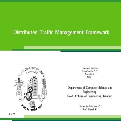 Distributed Traffic management framework