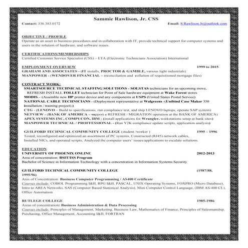 S.rawlison.jr resume