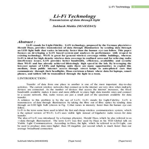 LIFI Research Paper SM54