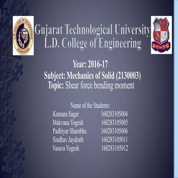 Shear Force Diagram and its exampls