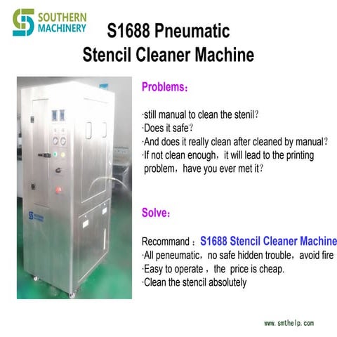 S 1688 stencil cleaner machine for electronic manufacturing smt