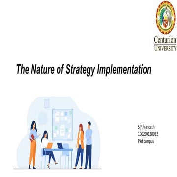 the nature  of strategy implementation
