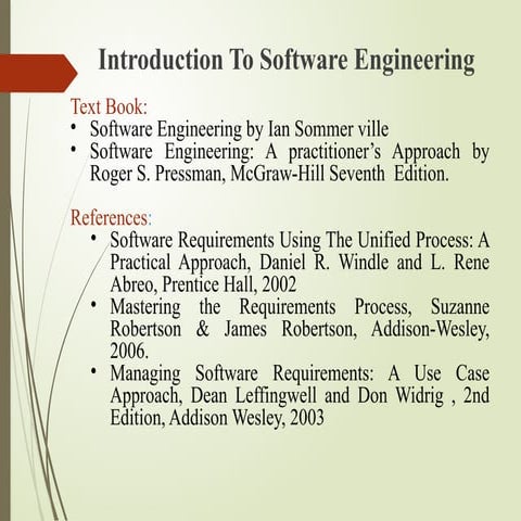 S.E Lec # 2(Software Engineering &Artificial)