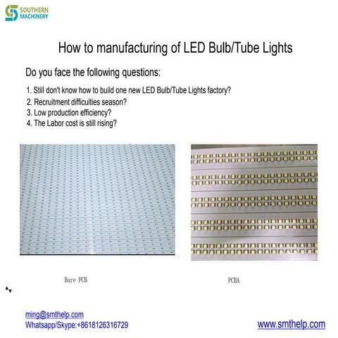 S 320 semi-auto smt line for led lights