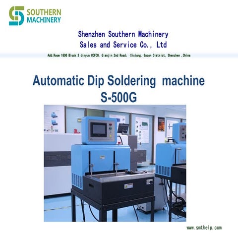 S- 500G automatic dip soldering  machine