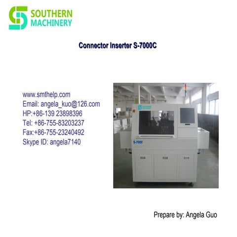 S 7000 terminal insertion machine | PDF