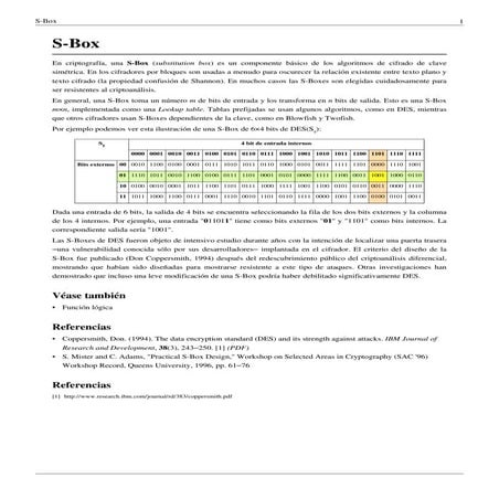 S box | PDF