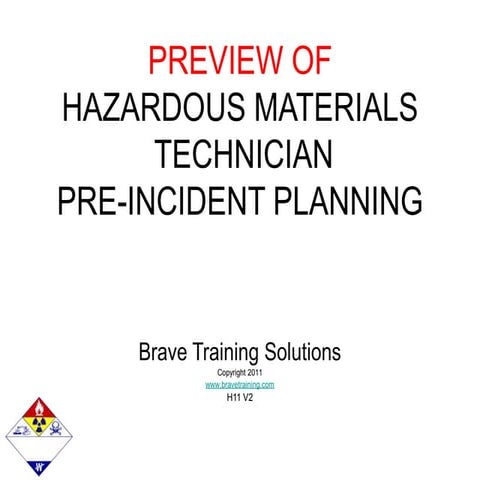 HAZMAT TECHNICIAN TERRORISM/WMD | PPT