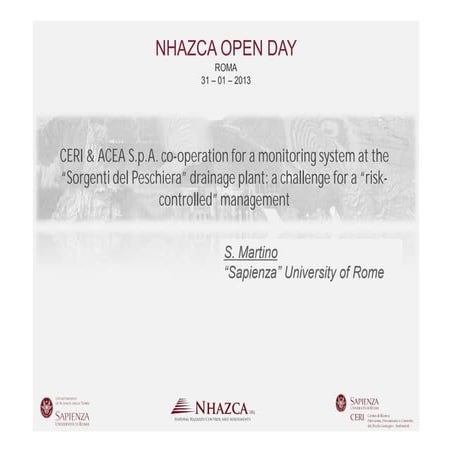 S. Martino - NHAZCA Open Day