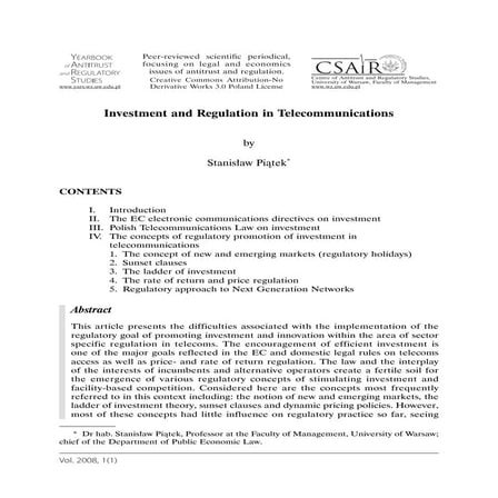 telecommunication standard strategy policy | PDF