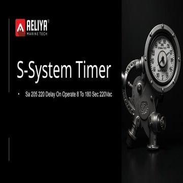 Electromatic S-system Sa 205 220 Delay On Operate 8 To 180 Sec 220Vac