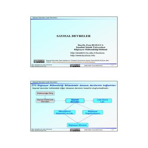 Sayısal Devreler 01, Feza BUZLUCA
