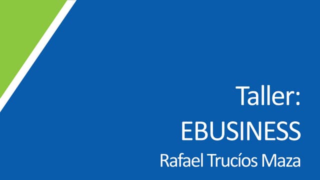 Taller ebusiness - S02  Modelos de ingreso y posicionamiento