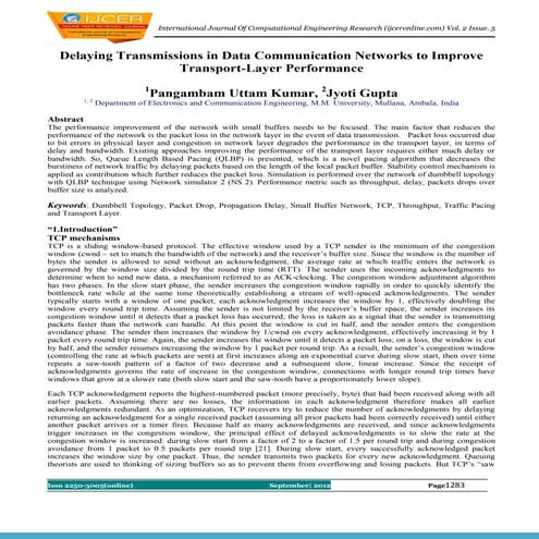 Wormhole switching : Notes | PDF