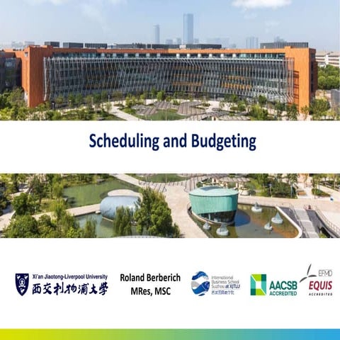 S07 Scheduling and Budgeting