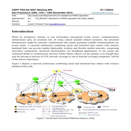 Use Cases and Requirements for Isolated EUTRAN Operation
