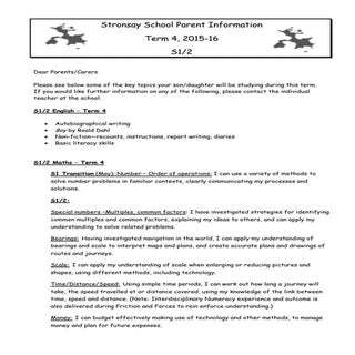 S1.2 newsletter term 4 2015 16