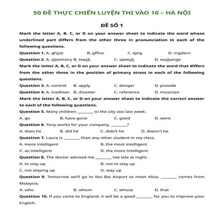 ĐỀ SỐ 1 ôn thi kiểm tra cuối học kì.docx