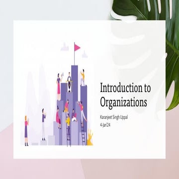 Introduction to organization, Purpose, Importance