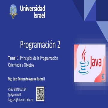 Programacion Orientada a Objetos | PPTX
