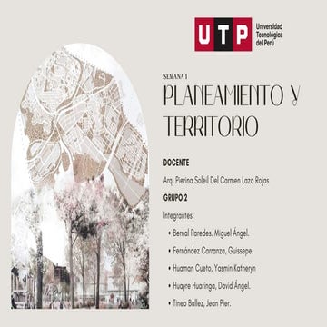 UTP Planeamiento y territorio