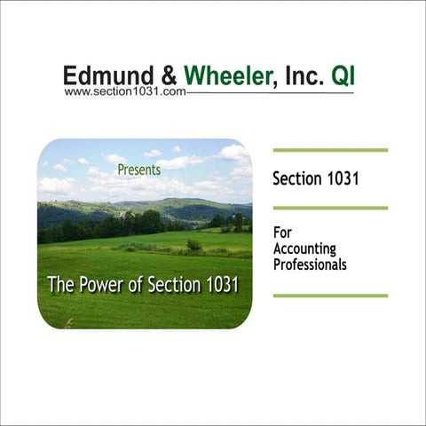 The Power of Section 1031 for Accounting Professionals