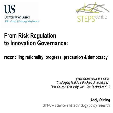 Science and the future of the National Risk Assessment (NRA) | PPT