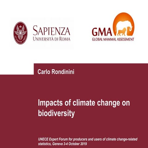Impact of climate change on biodiversity | PPTX
