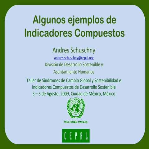 Ejemplos de Indicadores Compuestos