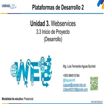 13-Unidad 3: Webservices-3.3 Inicio del Proyecto