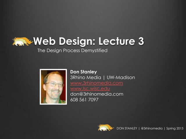 Web/Digital Design LSC 532 with Don Stanley