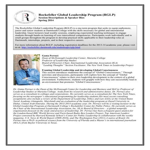 F'14 RGLP Speakers and Bios