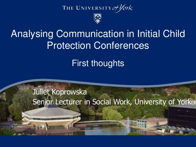 Analysing Communication in Initial Child Protection Conferences Firs…