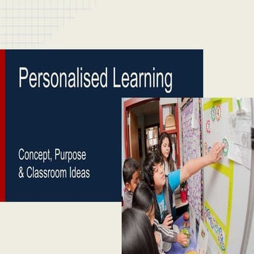 Personalised learning 101