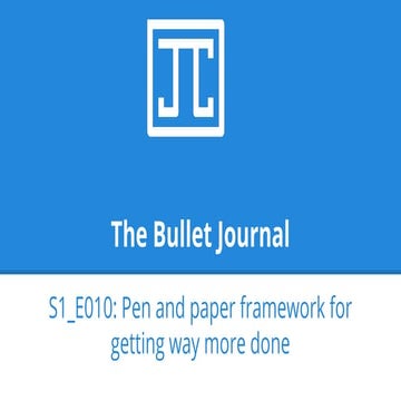What is a bullet journal | PPTX