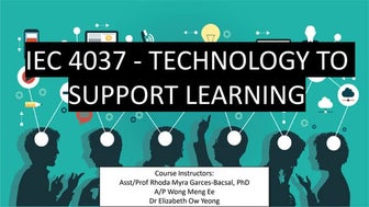 Week 2 - Introduction to the use of technology in supporting learning