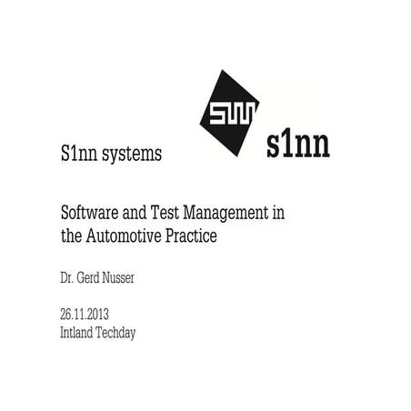 S1nn -Intland-Software-Techday-2013 | PDF