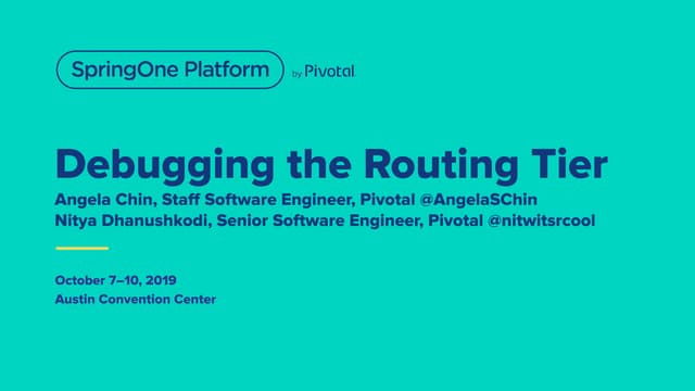 Debugging the Cloud Foundry Routing Tier