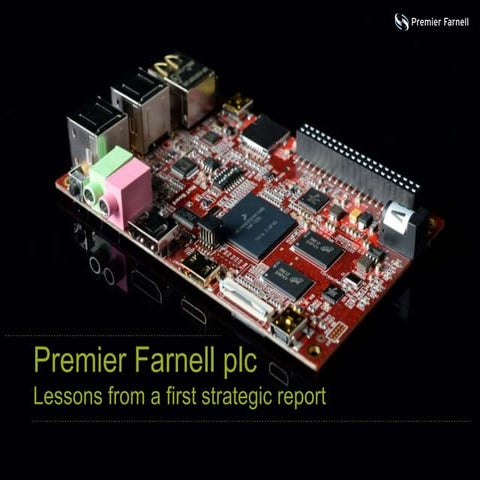 Evolution of the annual report - lessons from a first strategic report