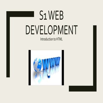 S1 Web Development