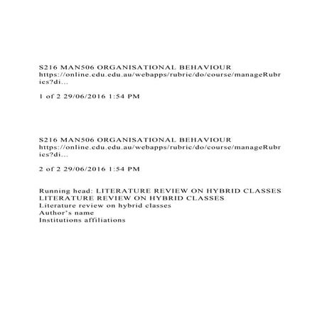 S216 MAN506 ORGANISATIONAL BEHAVIOUR httpsonline.cdu.edu..docx